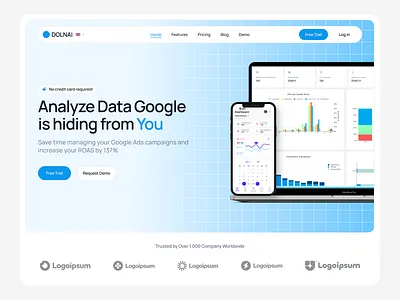 Saas Website Grid Header grid design grid pattern grid pattern header header design landing page design saad landing page ui ui design