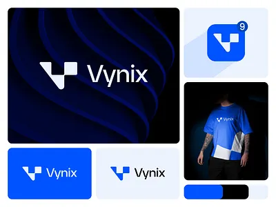 Vynix – Modern Tech Logo Design 2026 app icon branding creative logo dribbble graphic design letter v logo letter v tech logo logo logo design minimal logo modern logo saas logo startup logo tech logo tech v logo technology logo v logo v logo design