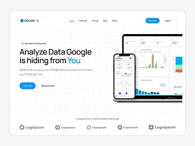 Minimal Grid Header Design header design saas design ui design ux design white design