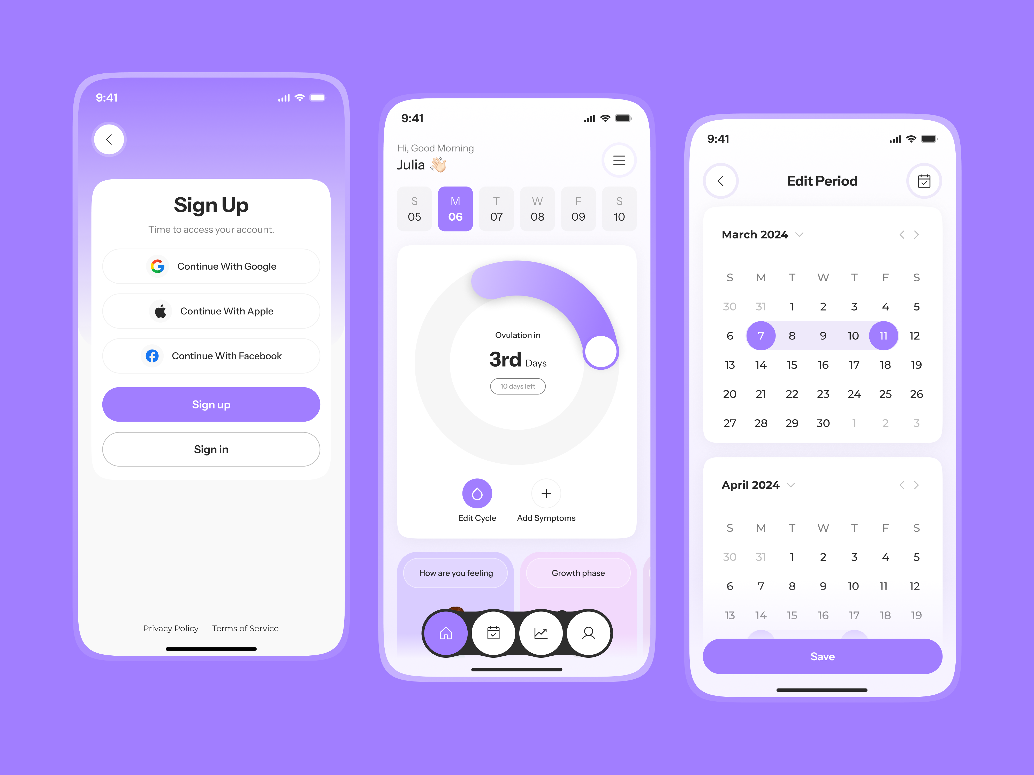 Period Tracker App UI Design fitness app health app health app ui period app period app ui period tracker period tracker app period tracker mobile app period tracker ui ui wellness app wellness app ui wellness ui women health app women health app ui women health ui women mobile app