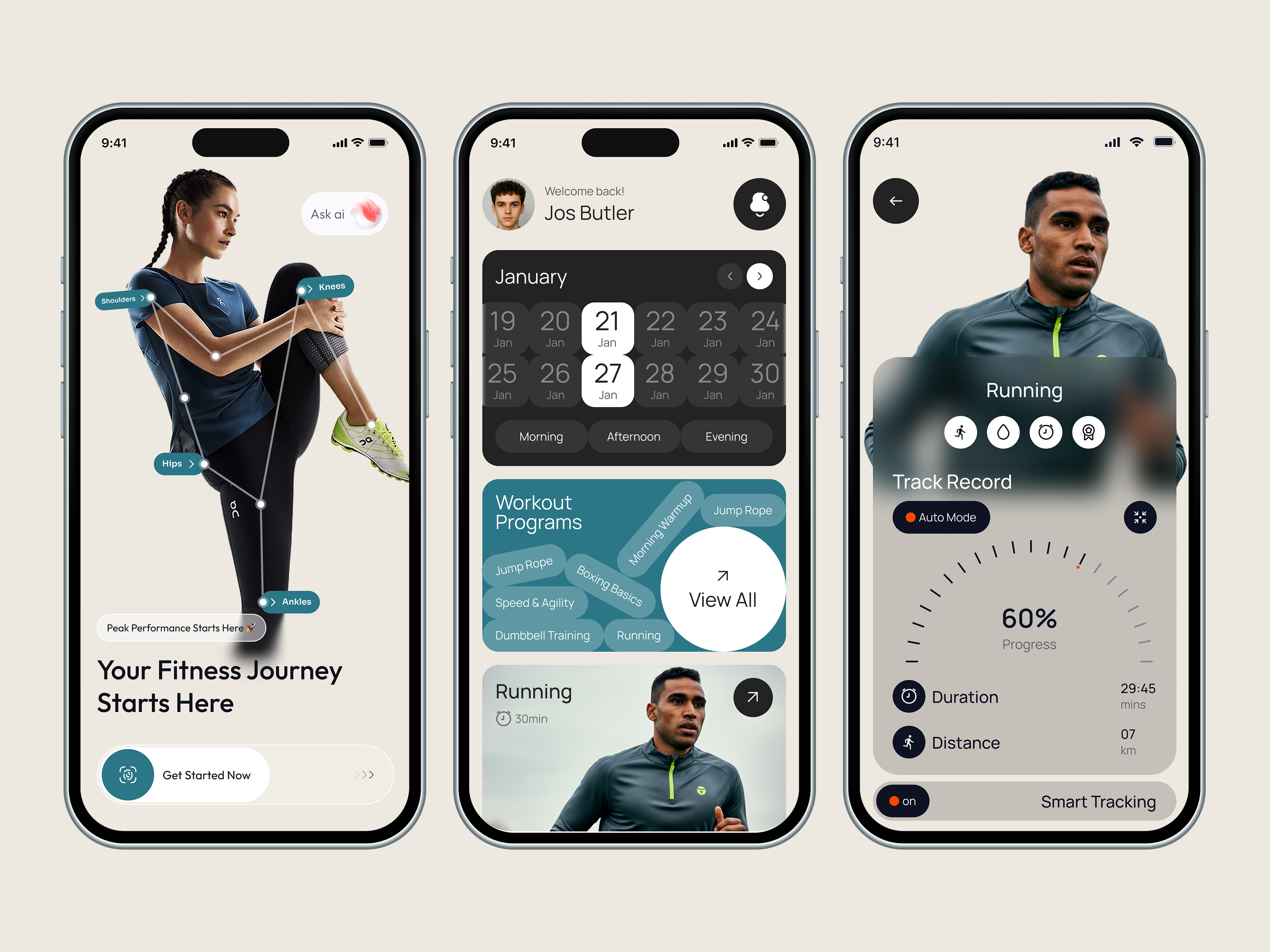 Workout Mobile App app design application daily fitness digital product exercise fitness workout app gym ios mobile app mobile tracking personal trainer tracker weight loss wellness workout