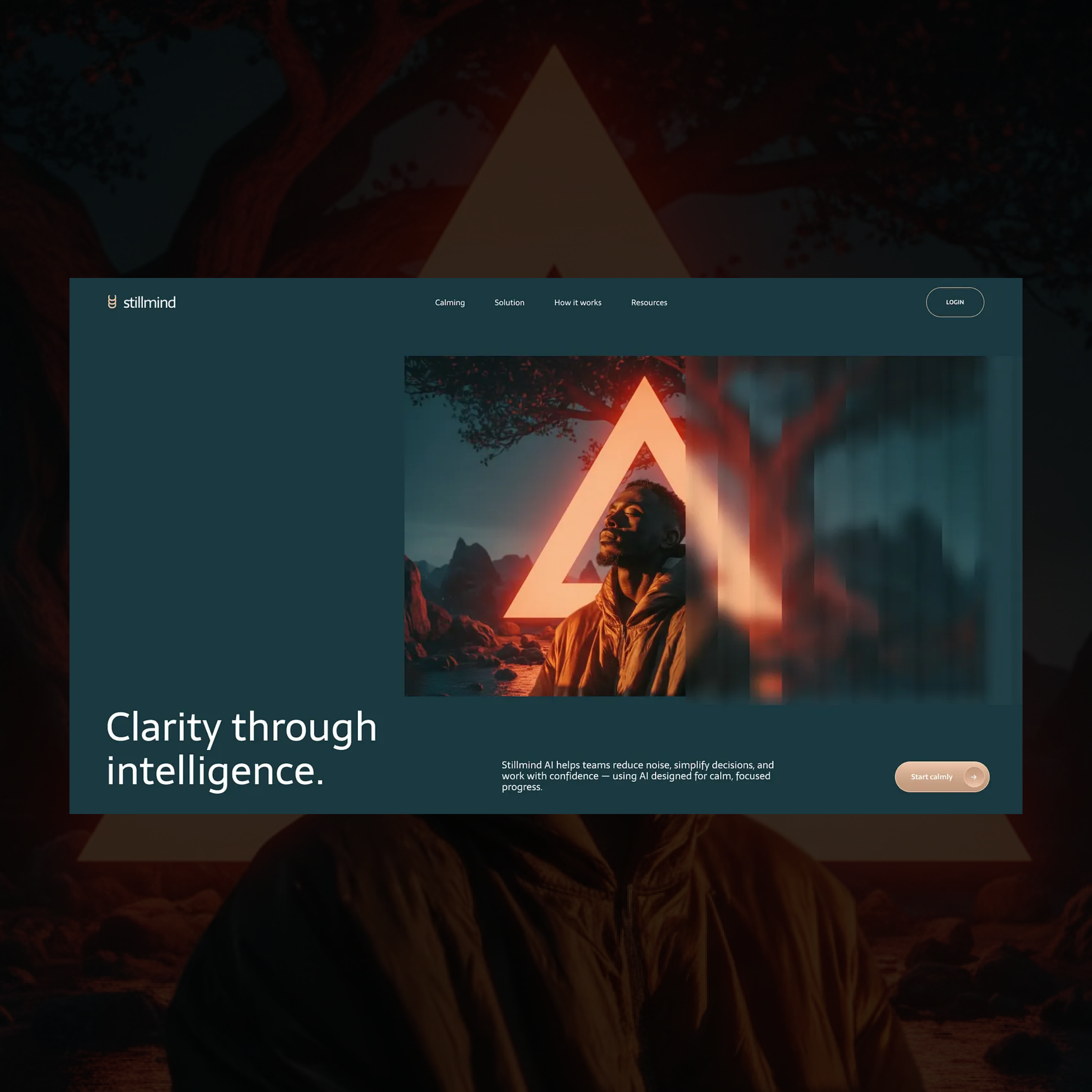 Stillmind design explorations startup AI tech design digital graphic design hero ui
