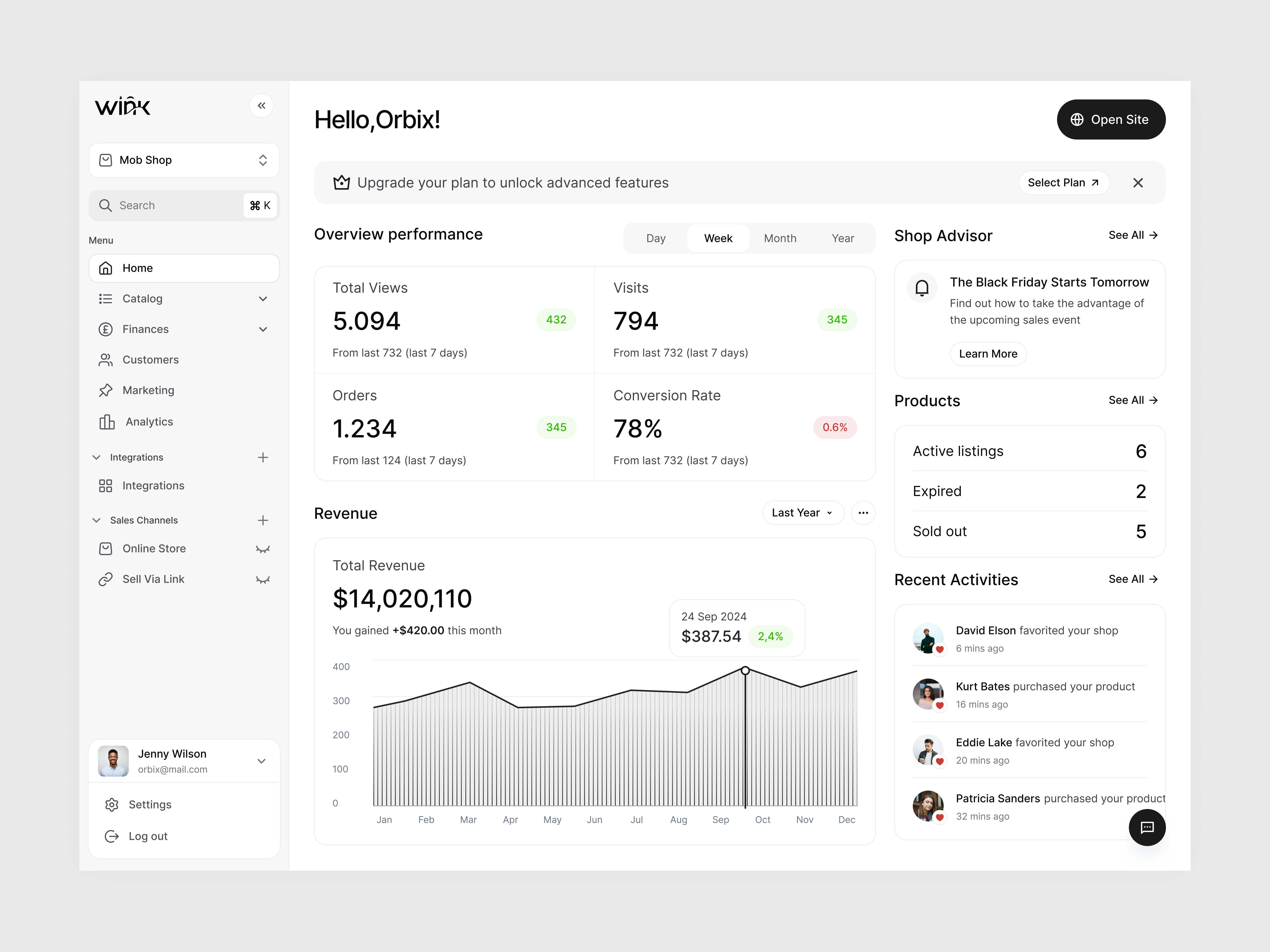 E-commerce Analytics Dashboard UI admin dashboard design dashboard dashboard ui inspiration data driven dashboard ui data visualization ui ecommerce admin panel ecommerce dashboard ui minimal dashboard design online store dashboard product design product management dashboard revenue analytics ui saas ecommerce dashboard design sales dashboard design web design website