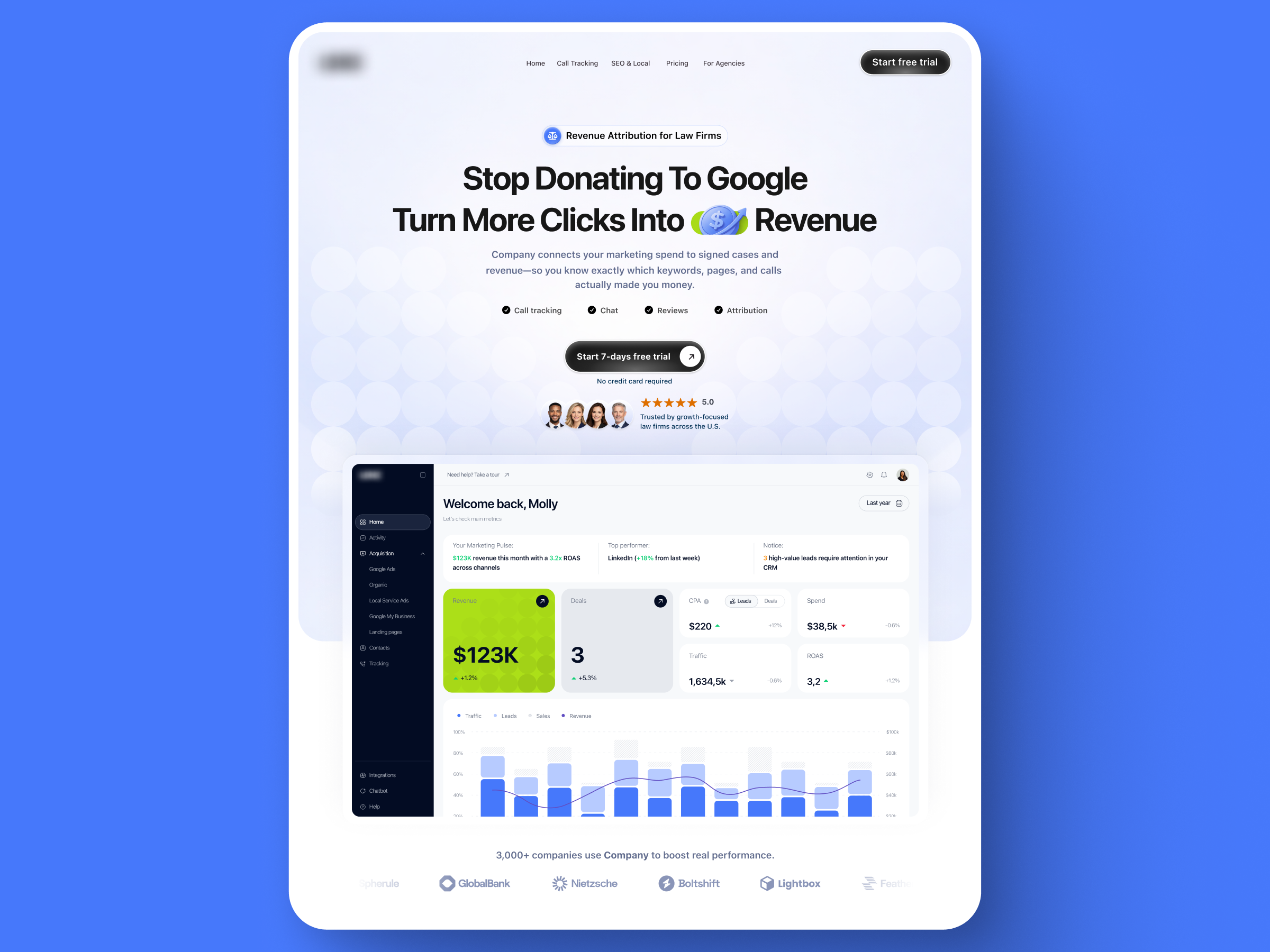 Example of High Converting Saa S Landing Page Design