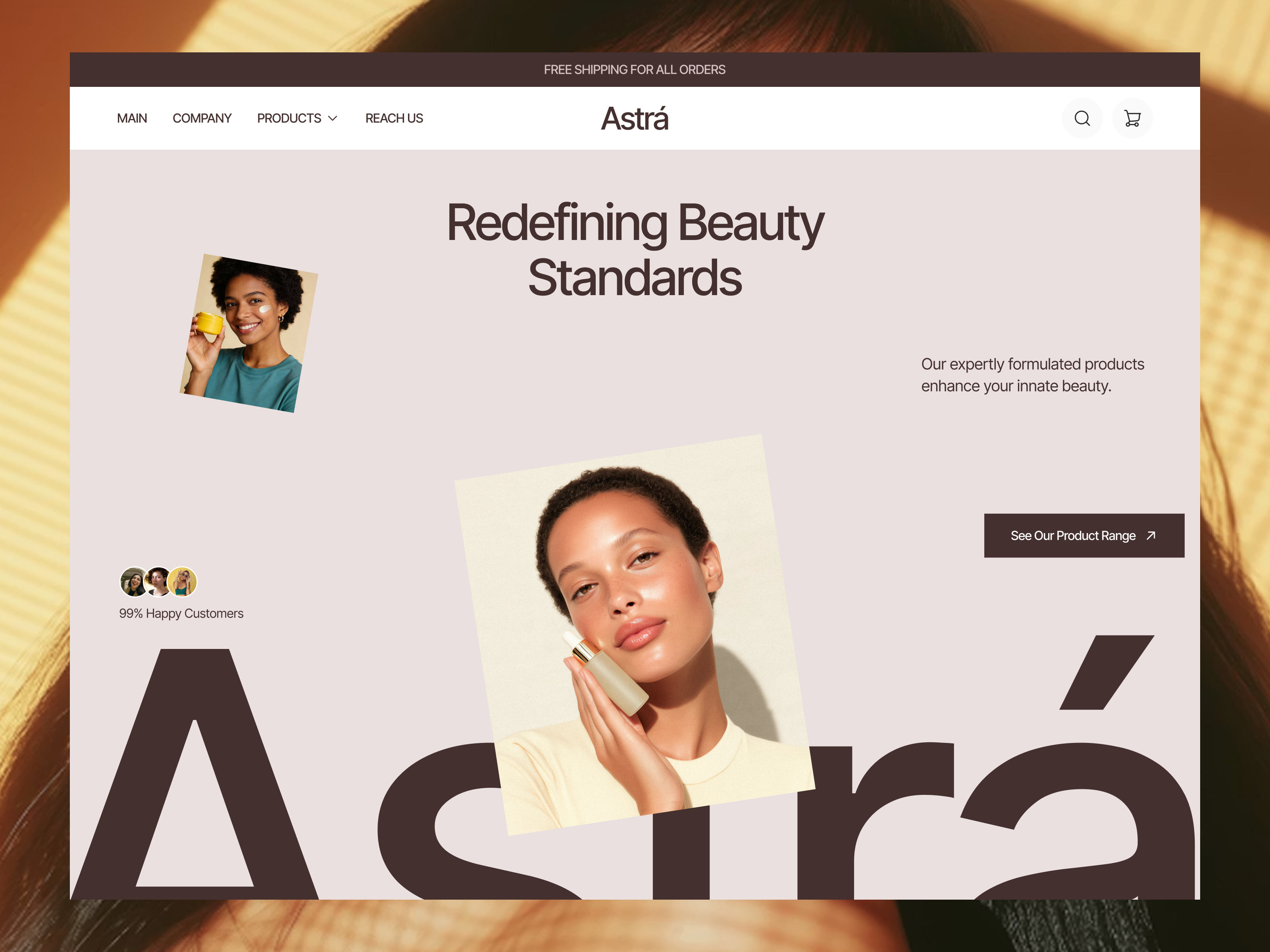 Example of Full Website UI Design