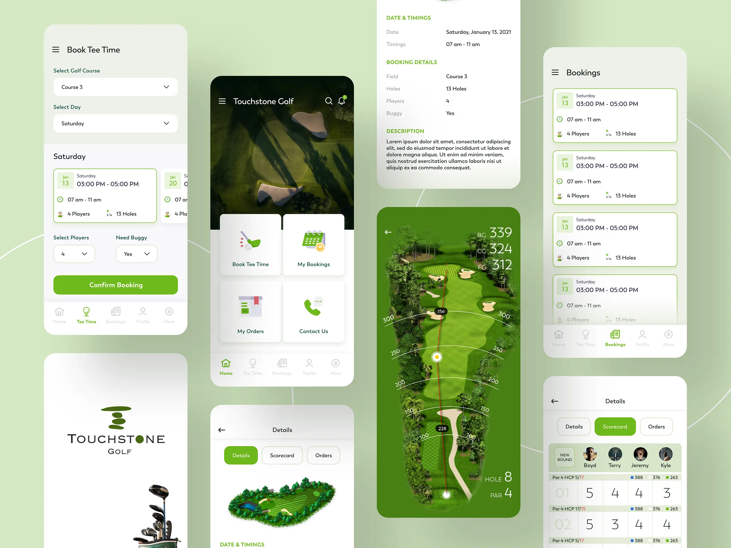 Modern Fairway: Comprehensive Golf Management Mobile App ai app design android app app design app design agency app interface app prototype app ui design app ux design app wireframe branding custom app ios app design mobile app mobile app design mobile ui design mobile ux design responsive app design saas app design user interface web app