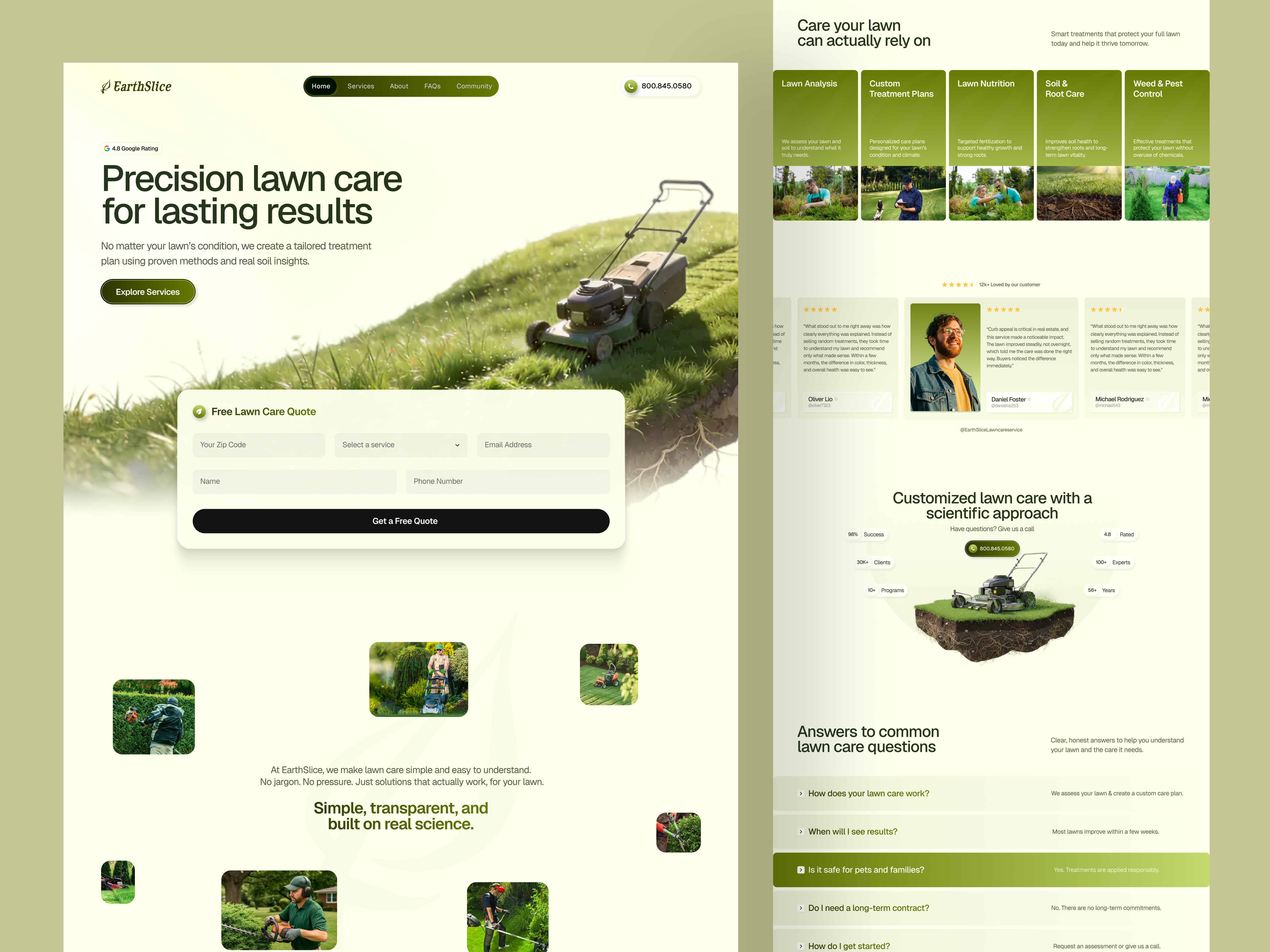 Example of Local Service Website | Service Business