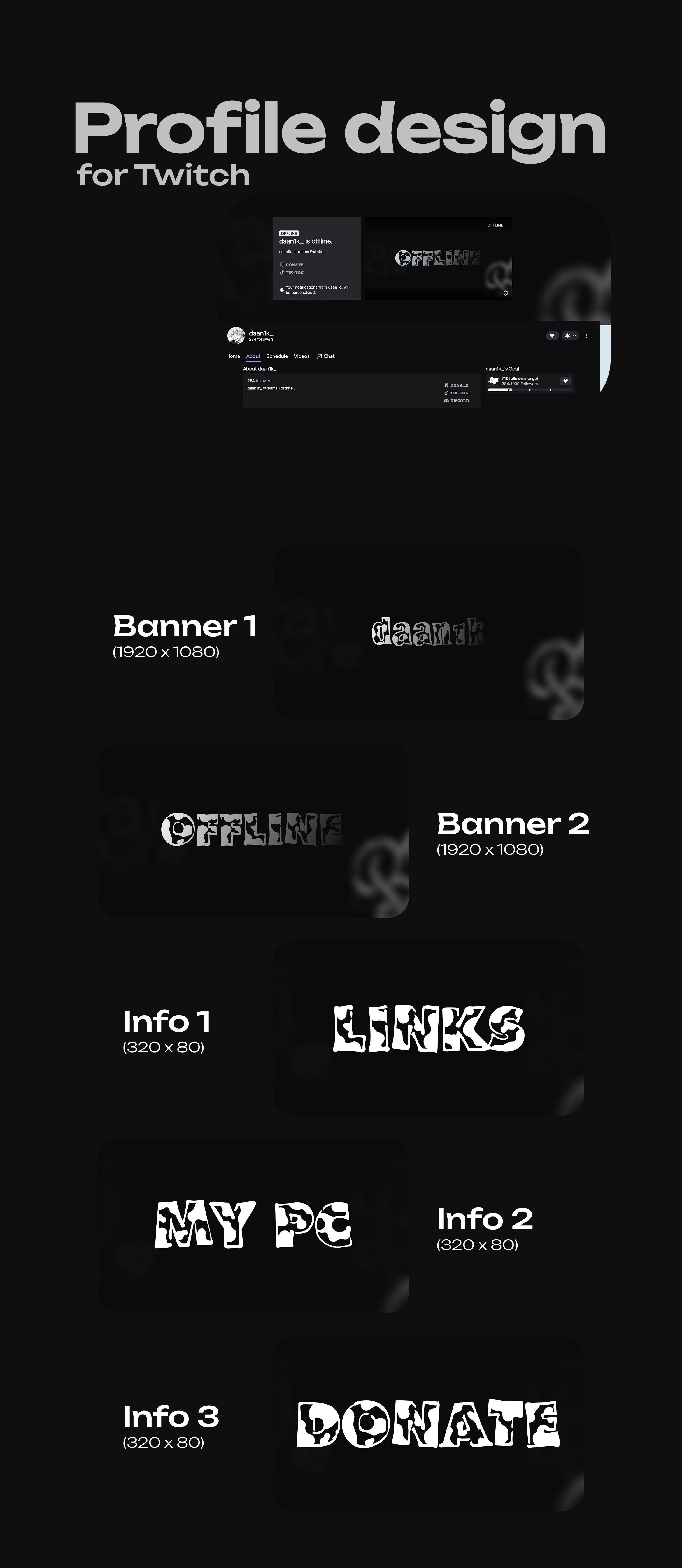daan1k — Personal Branding & Visual Identity Design brand design brand identity branding graphic design logo design minimal branding personal branding visual identity