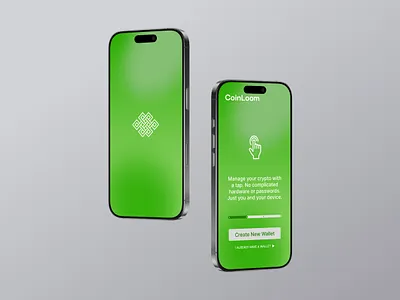 CoinLoom – Secure Crypto Wallet appdesign cryptowallet design designinspiration graphic design mobileapp ui uiux ux ux design