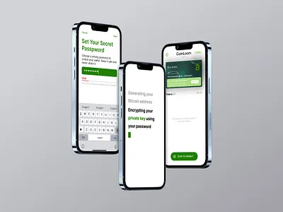 CoinLoom – Simple Crypto Wallet UI appdesign cryptowallet design designinspiration graphic design ui uiux ux ux design