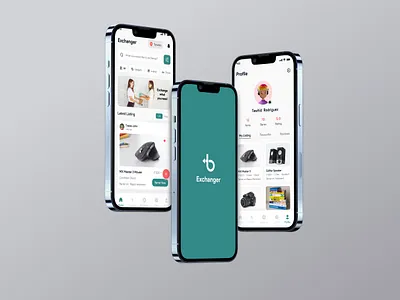 Exchanger – Local Barter & Trade Marketplace appdesign design designinspiration graphic design marketplace mobileapp trade ui uiux ux ux design