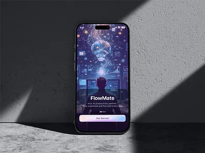 FlowMate – Smarter Work, Powered by AI ai ai platform artificial intelligence automation dark ui dashboard design digital product futuristic design innovation landing page design machine learning modern web product design robotics saas landing page startup website technology ui design ux design web design