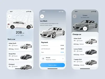Public Ride Sharing & Car Rental App app app design car app car rental car rental app mobile mobile app mobile app design rental app rental service ride app ride search ride sharing ride sharing app travel app trip planner