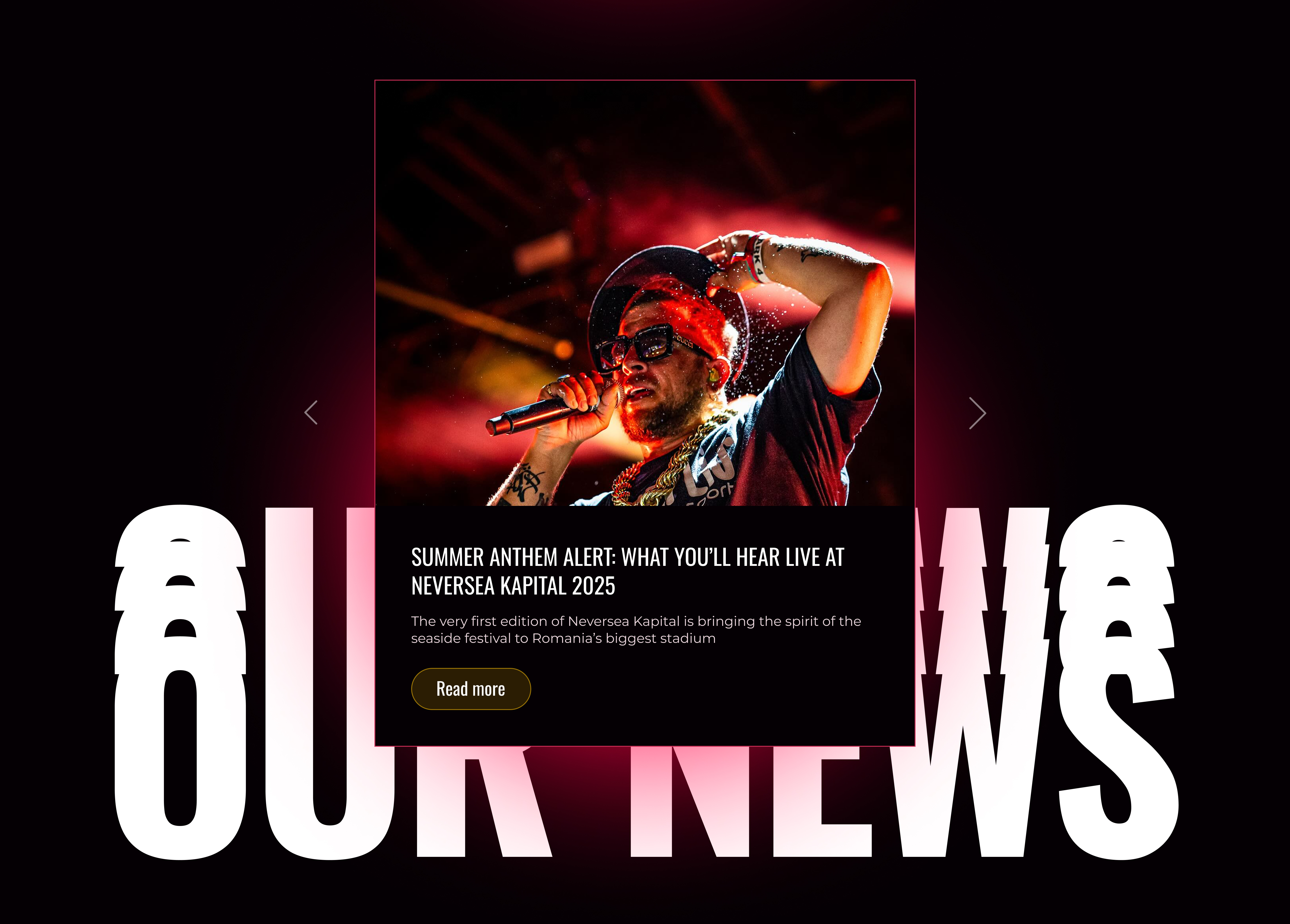 News with Soul co concept design festival music news scroll section ui uiux design website