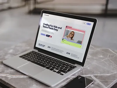 Online Learning Platform for Kids baby course early learning education homepage illustration kids kids activities landing page learning platform mockup online class play preschool school ui ux website website design