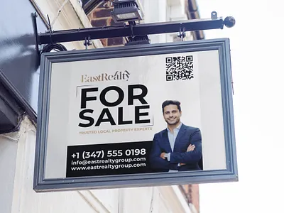For Sale Signboard Design for a Real Estate Company design graphic design logo real estate singboard