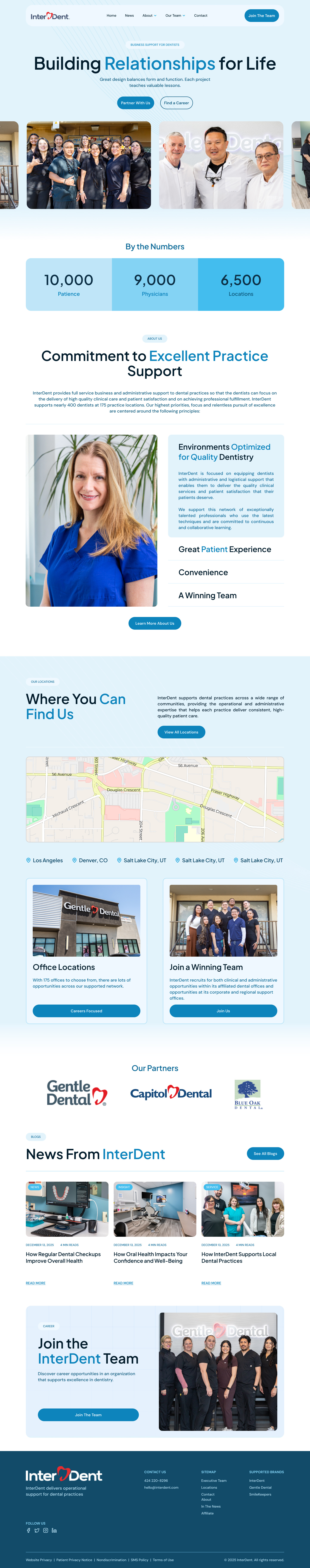 Company Profile Concept Website for Dentist ui