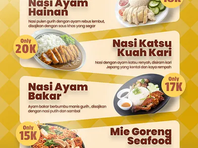 Warkop Food Menu Poster Design graphic design