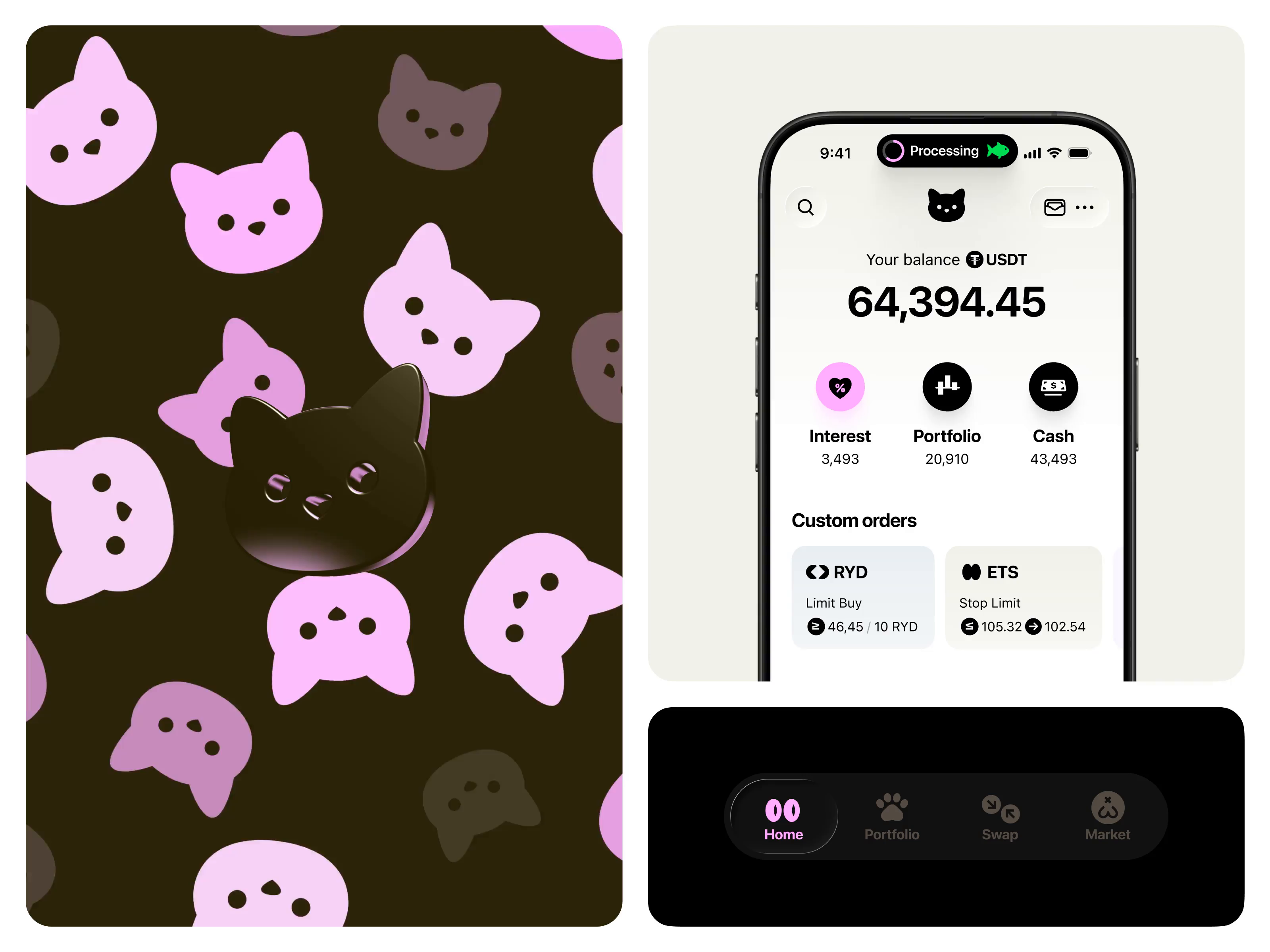 Example of wallet: brand identity