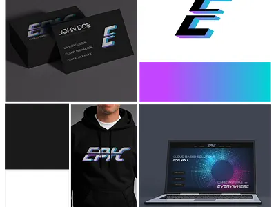 Tech company -EPIC brand branding business design graphic graphic design identity identity branding illustrator logo logo design logo identity tech tech company technology ui ui design