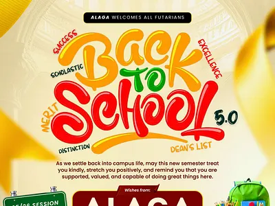 ALAGA - Welcome Back to School SM Flyer graphic design resumption social social media social media designer welcome back welcome back to school