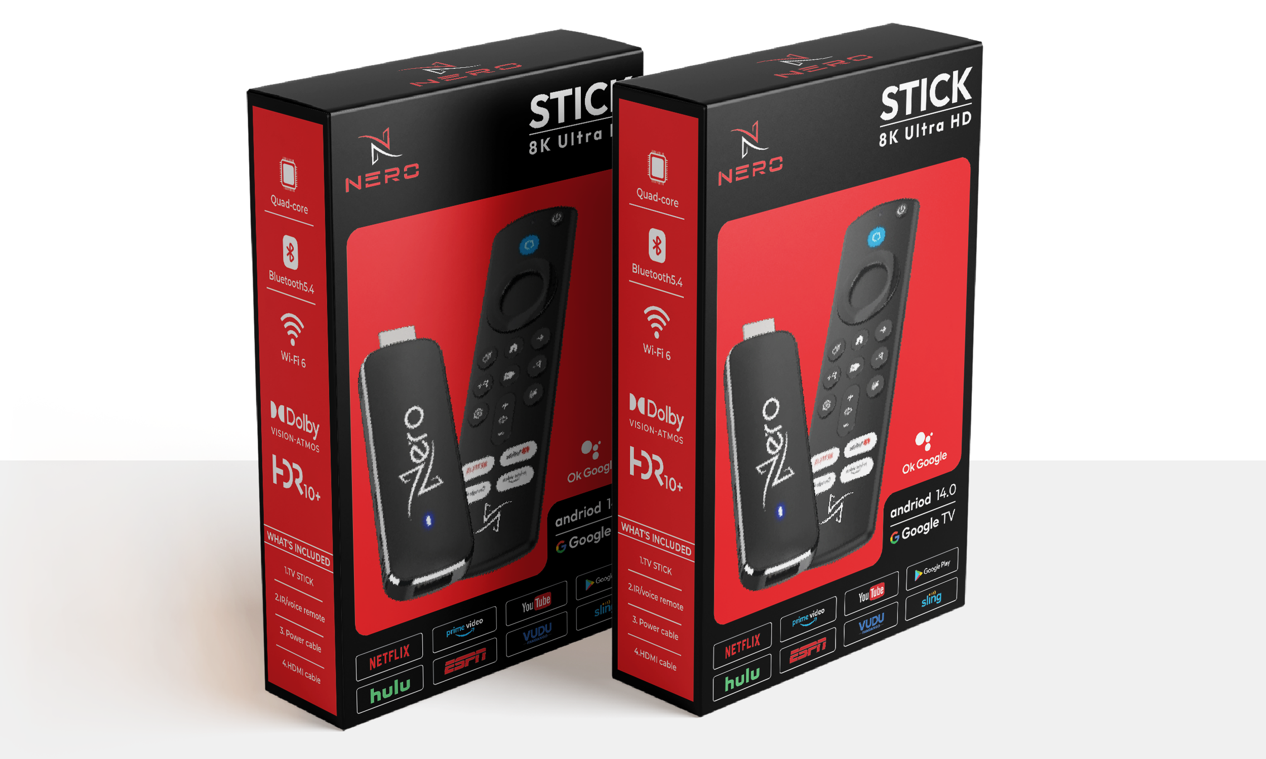 Android TV Stick Packaging — Premium Retail Box Design amazon packaging android tv box packaging branding dieline electronics packaging packaging design print design product packaging retail packaging