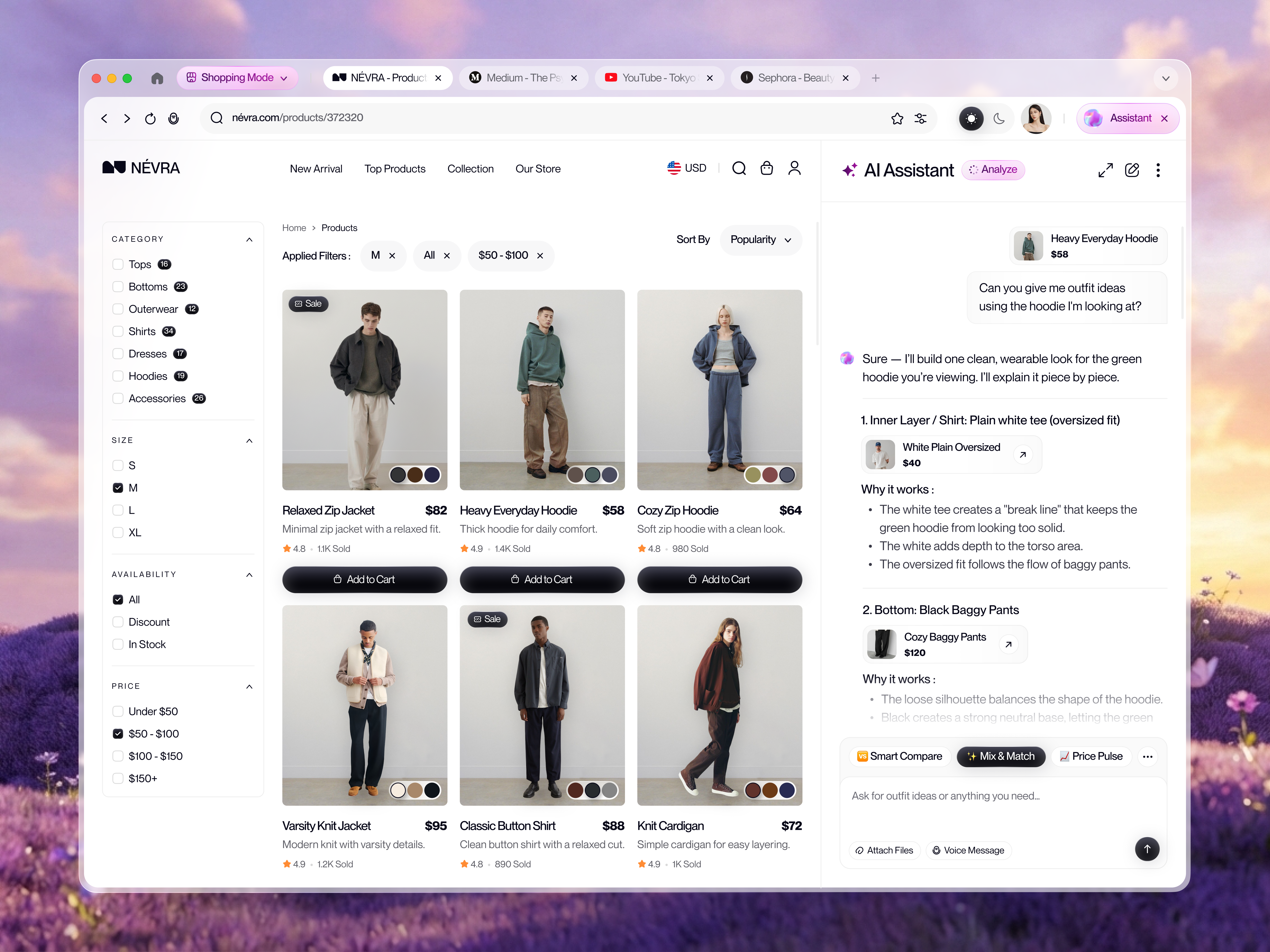 Example of AI Assistant Web Browser 🤖