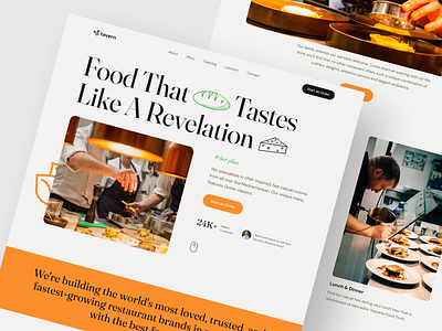 Tavern - Restaurant Landing Page besnik landing page product design restaurant restaurant web design uihut uiux design uiux design agency web design web site webflow webflow design webflow expert website design