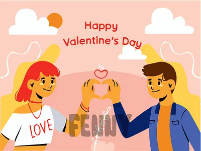 A Couple Forming a Heart with Their Hands background celebration couple dating day feast february festive happy heart holiday love lovely relation relationship romance romantic saint together valentine