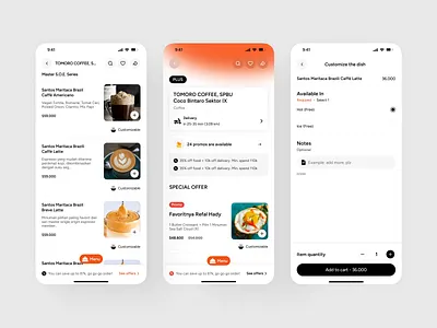 Event Ticket Checkout & E-Receipt App UI app app design cafe app design coffee ordering app digital menu app design e commerce app ui food app design food delivery app ui food delivery app ui design food ordering ux ios restaurant app ui ux design mobile online food ordering app ux product design restaurant mobile app ux