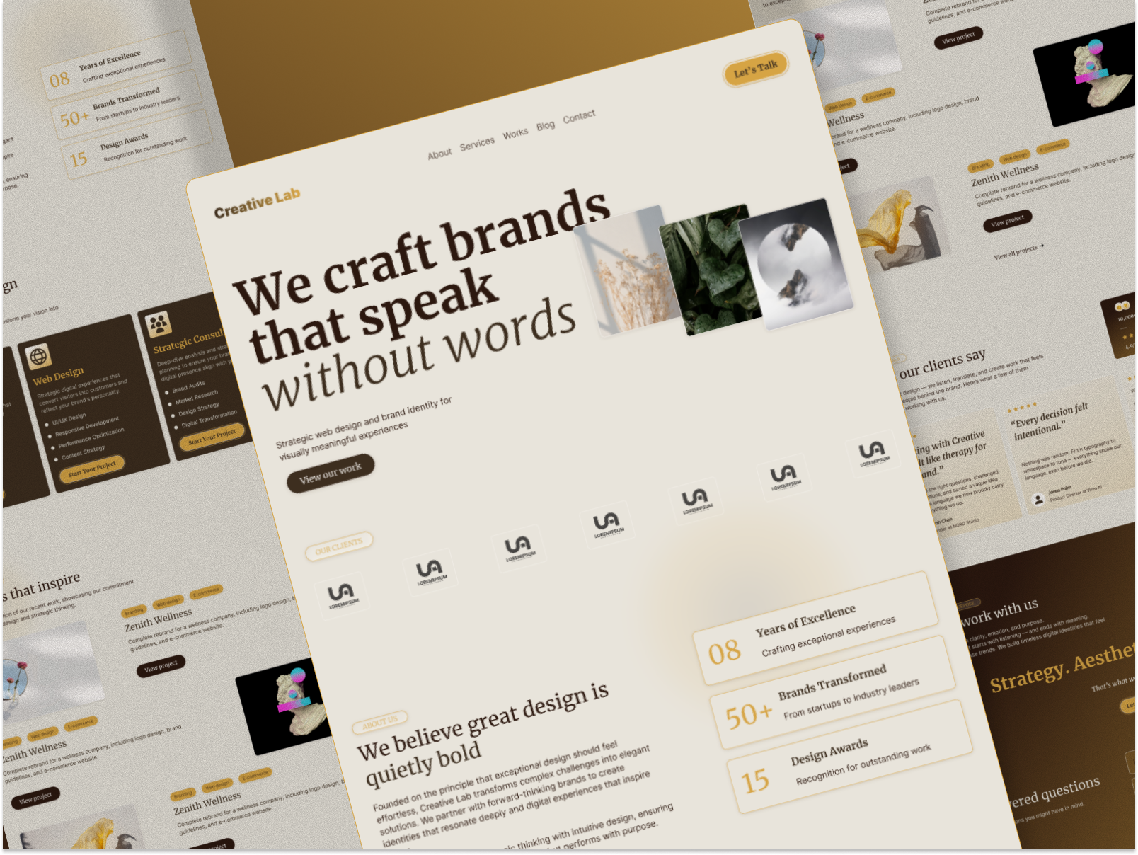 Creative Lab — Website Design&Development creative figma landing page portfolio uxui web design webflow