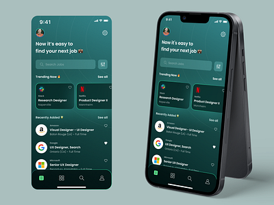Job Listing / DailyUi - 050 app design ui ux