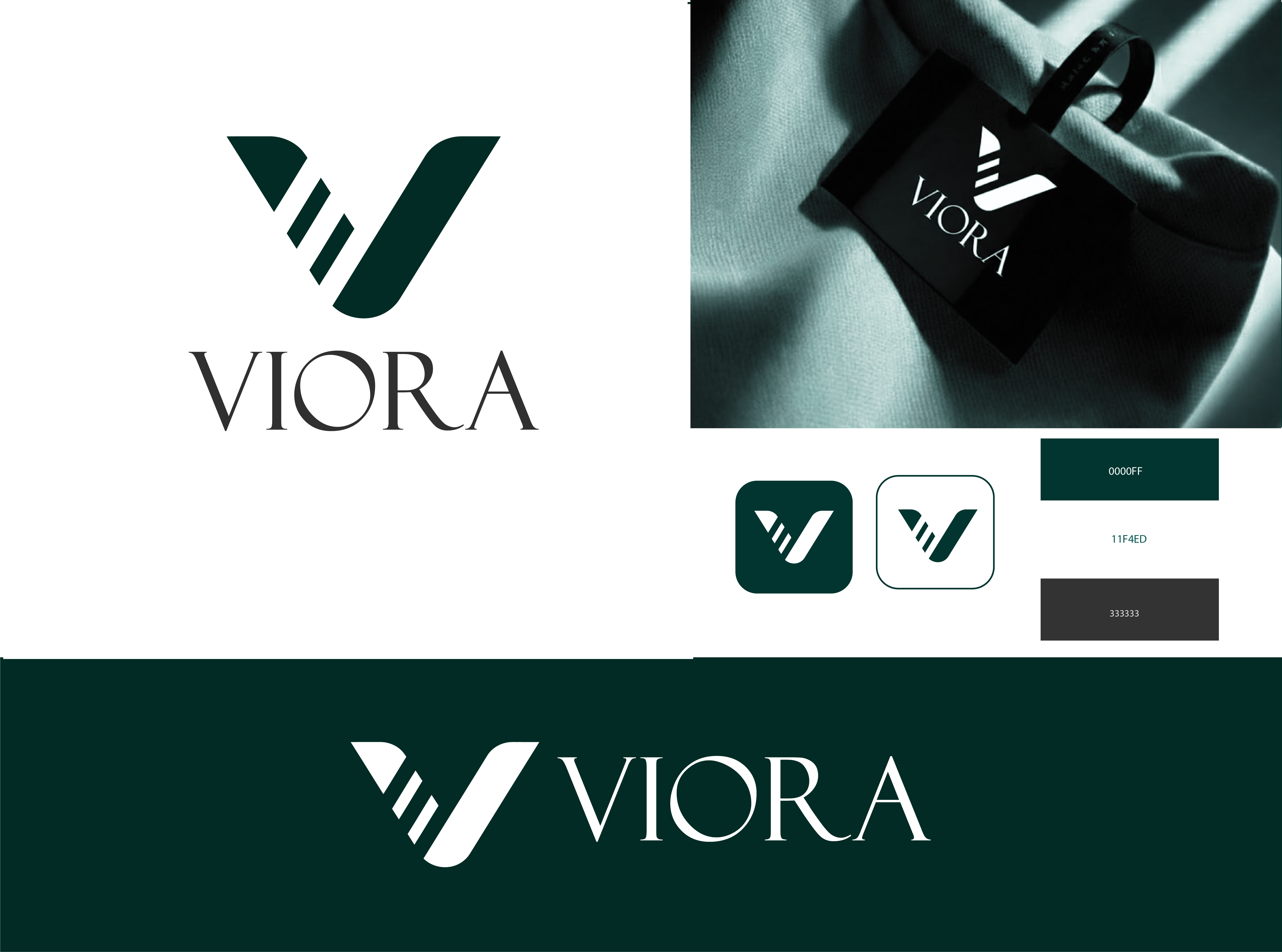 VIORA– Premium Clothing Brand Logo Design. branding graphic design illustration logo typography vector