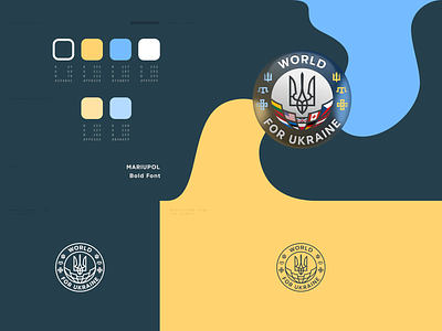 World for Ukraine icon 3d design glass graphic icon logo support transparent trident ukraine