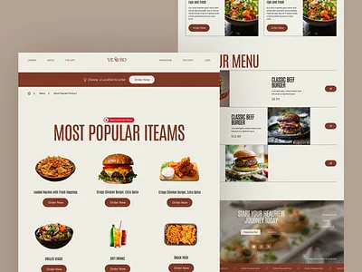 Restaurant Website Product Page b2b b2b business creative design ecommerce ecommerce website design food website design landing page landing page design online ordering ui product design product page ui restaurant ui design restaurant website ux ui design web design web ui