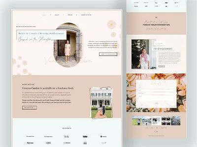 Vlogger's Personal Website Design :) branding creative design design graphic design illustration ui vector web design website design
