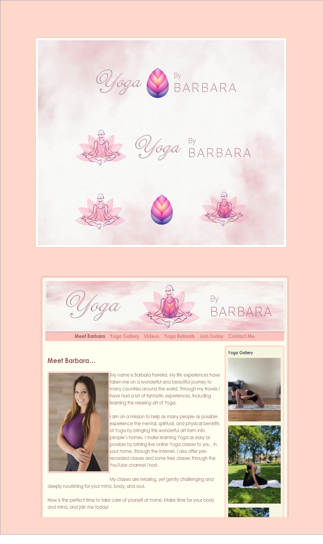 lOGO Look and feel branding logo peace website yoga