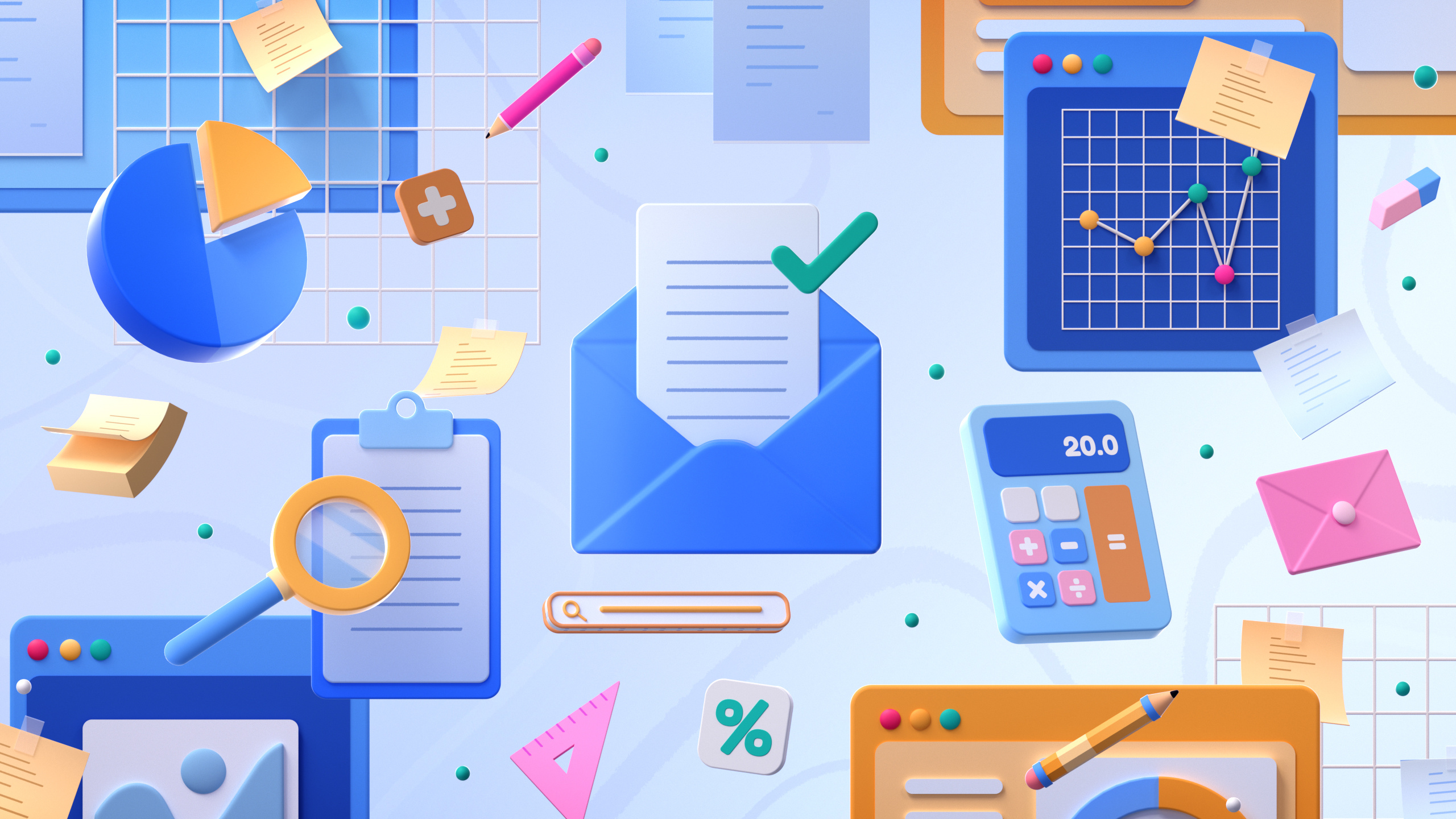 Organization assets 3d 3d illustration branding color design graphic design illustration landing ui web
