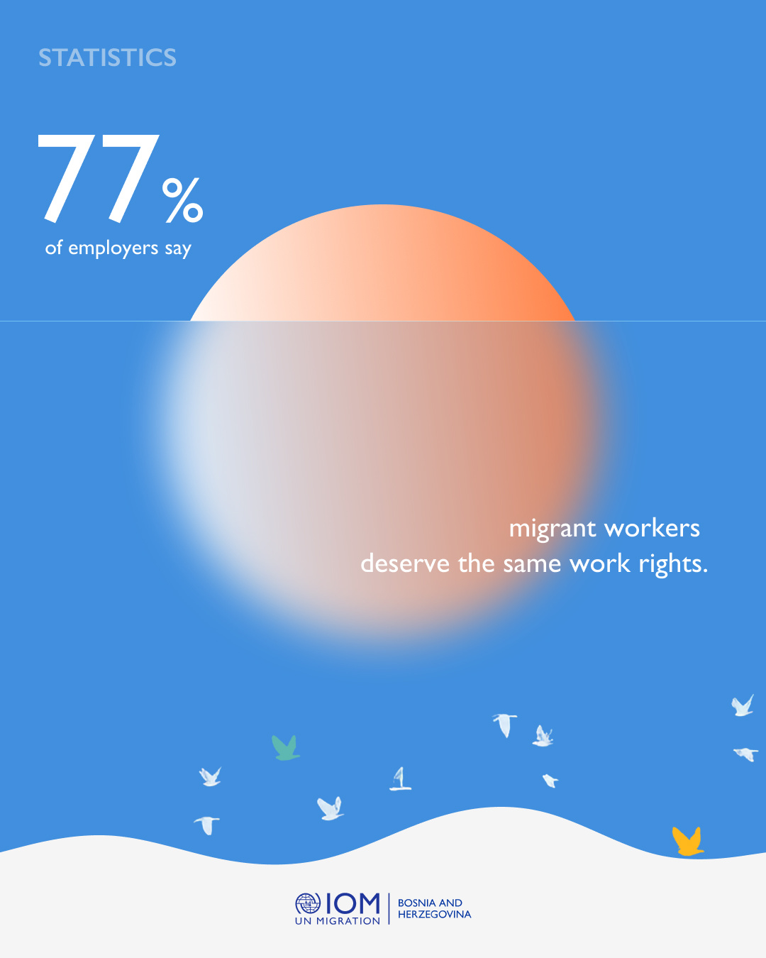 IOM BiH STATISTIC INFOGRAPHICS branding graphic design infographic