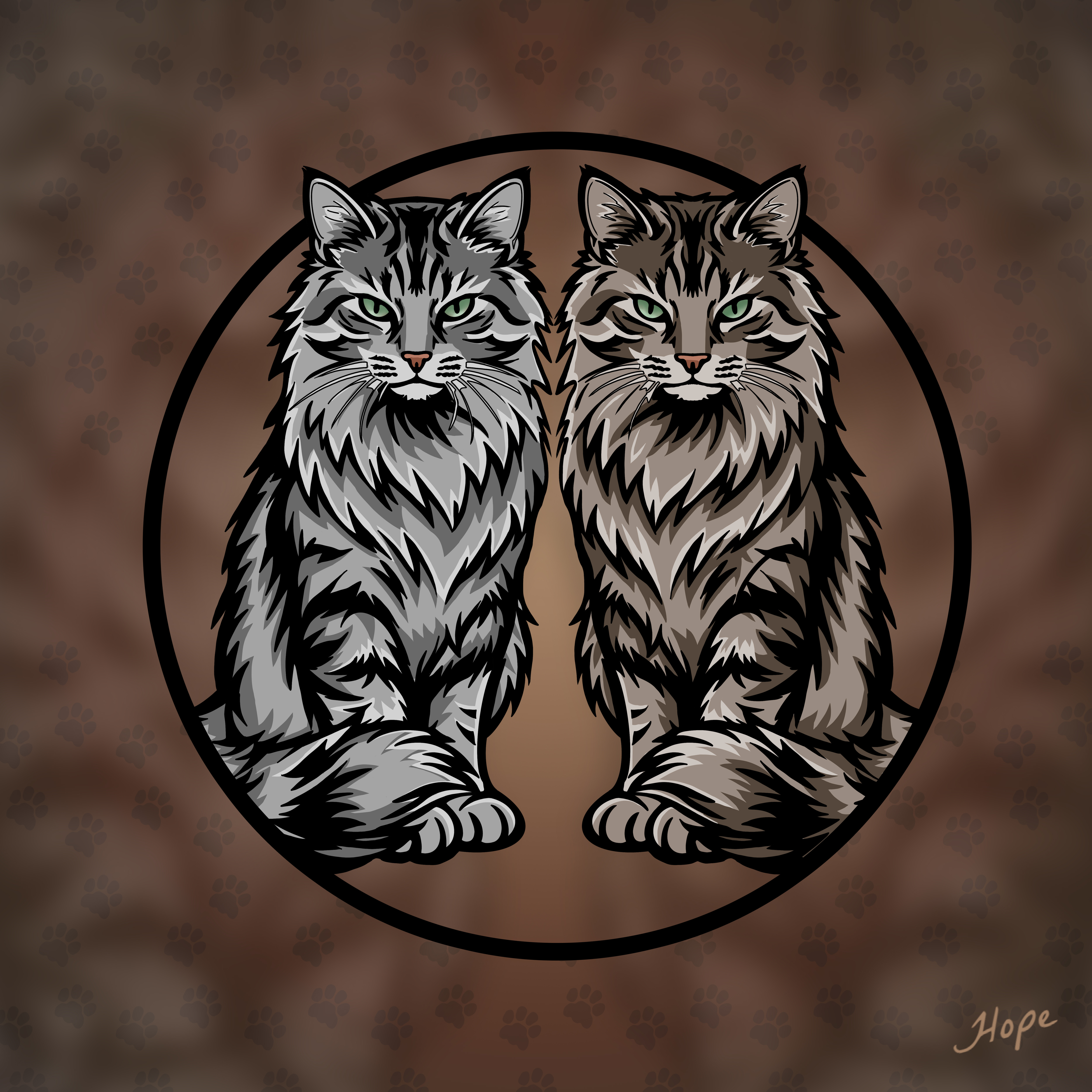 Persian Cute Cats Mascot Logo Design artwork cat cat logo cats character character design character illustration design digital art graphic design illustration logo logo design mascot mascot logo mascot logo design