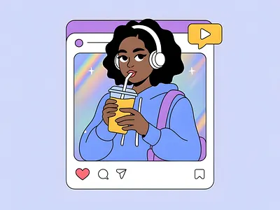 Instagram adds concepts vector illustration 3d animation app branding design graphic design illustration logo motion graphics ui vector