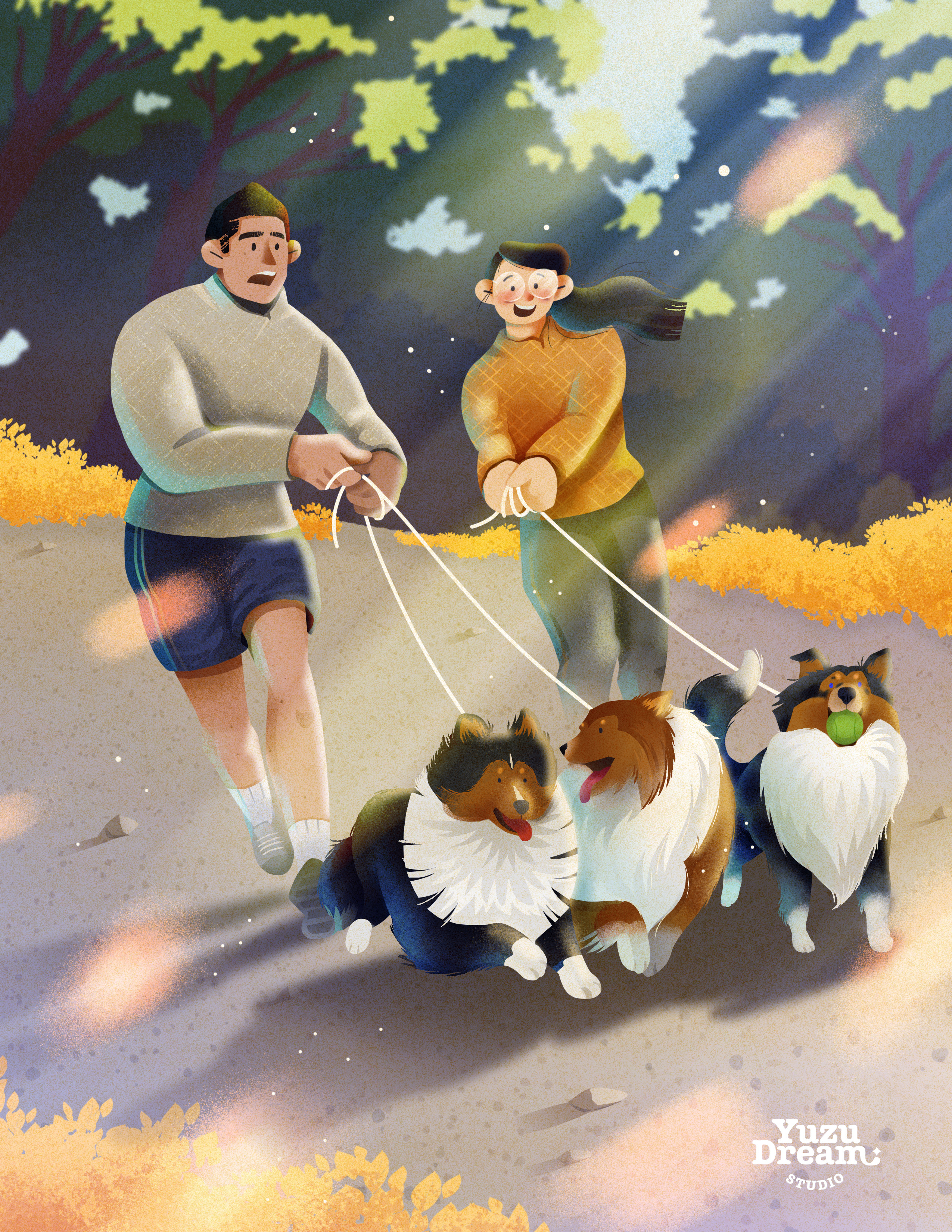 Happy moment animal digital art graphic design illustration photoshop portrait