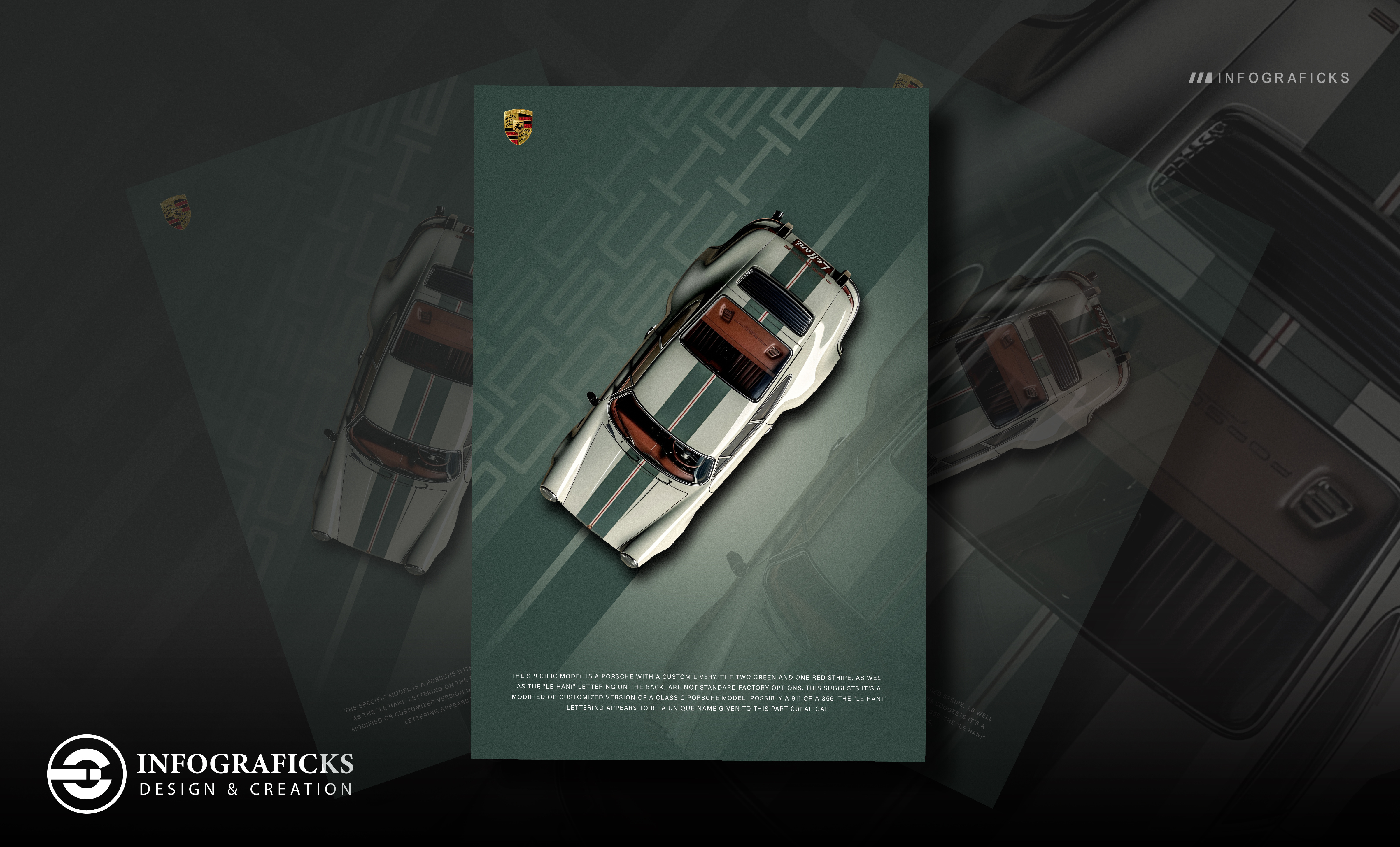 Porsche 911 - Classic Poster Design branding car poster designer digital art graphic design motion graphics photoshop porsche 911 print design