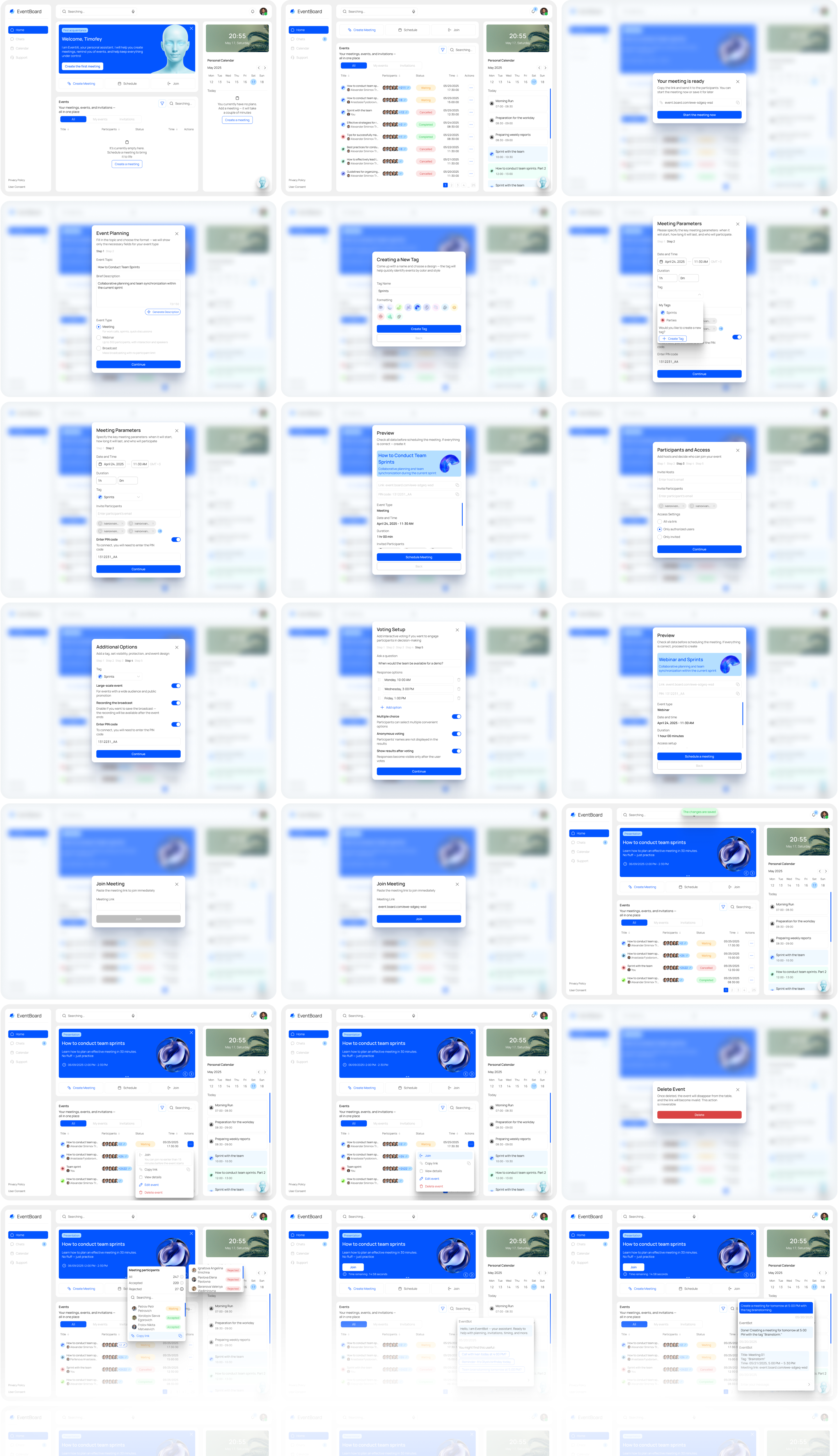 EventBoard — Event Planning Dashboard | UI/UX Design by Maxim Buiko on ...