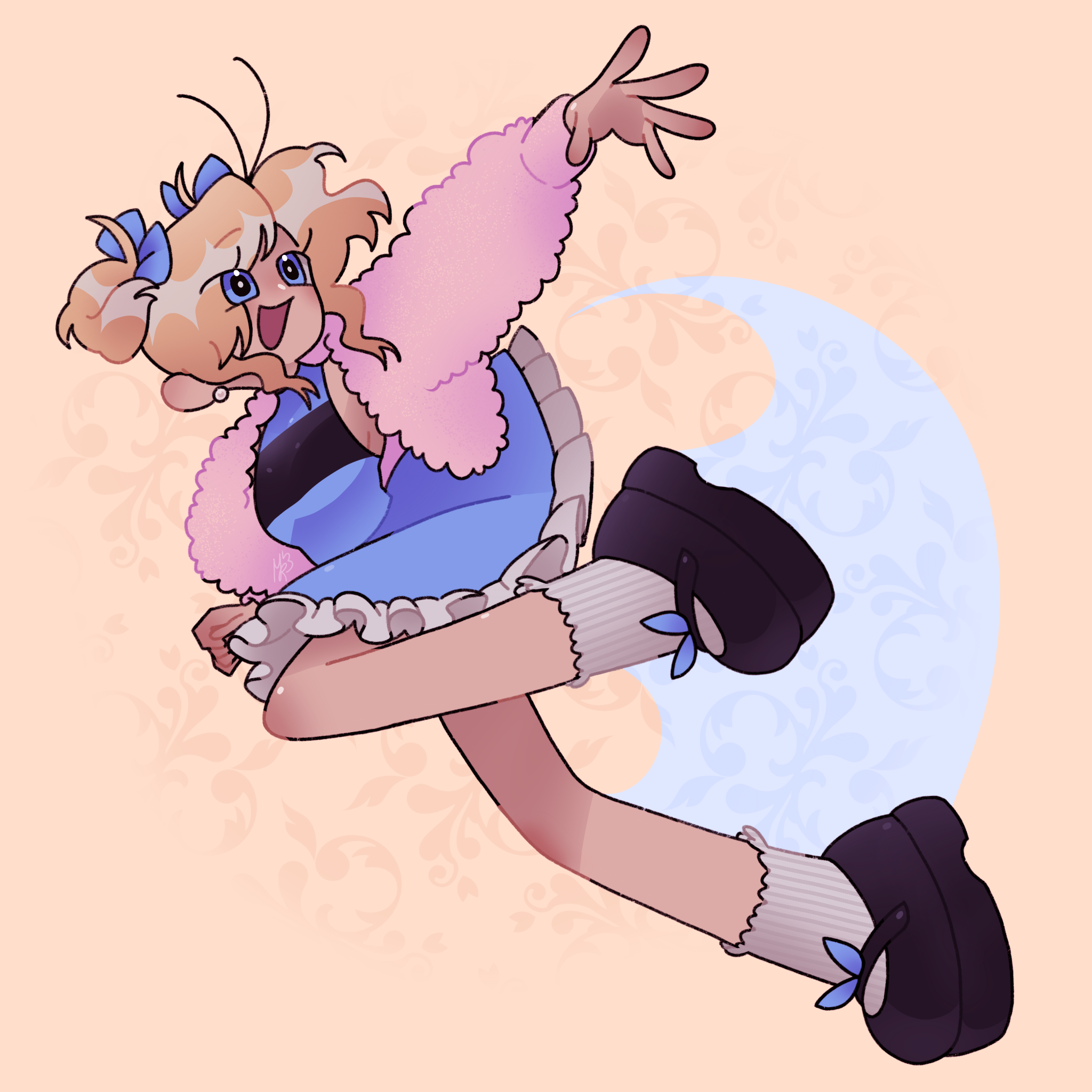 Bubbles cosplay art cosplay illustration powerpuff girls procreate
