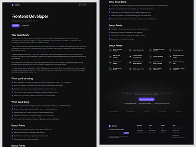 Website Career Page: Job Detail & Benefits Experience article article page website career page career page web career page website career post dark mode inner page job job finder job portal job portal website job post ksjdnfv landing page product design saas web app web design website website design