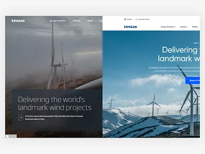 From The Web #61 after before cta energy fromtheweb hero landing page navigation power redesign system turbine ui wind