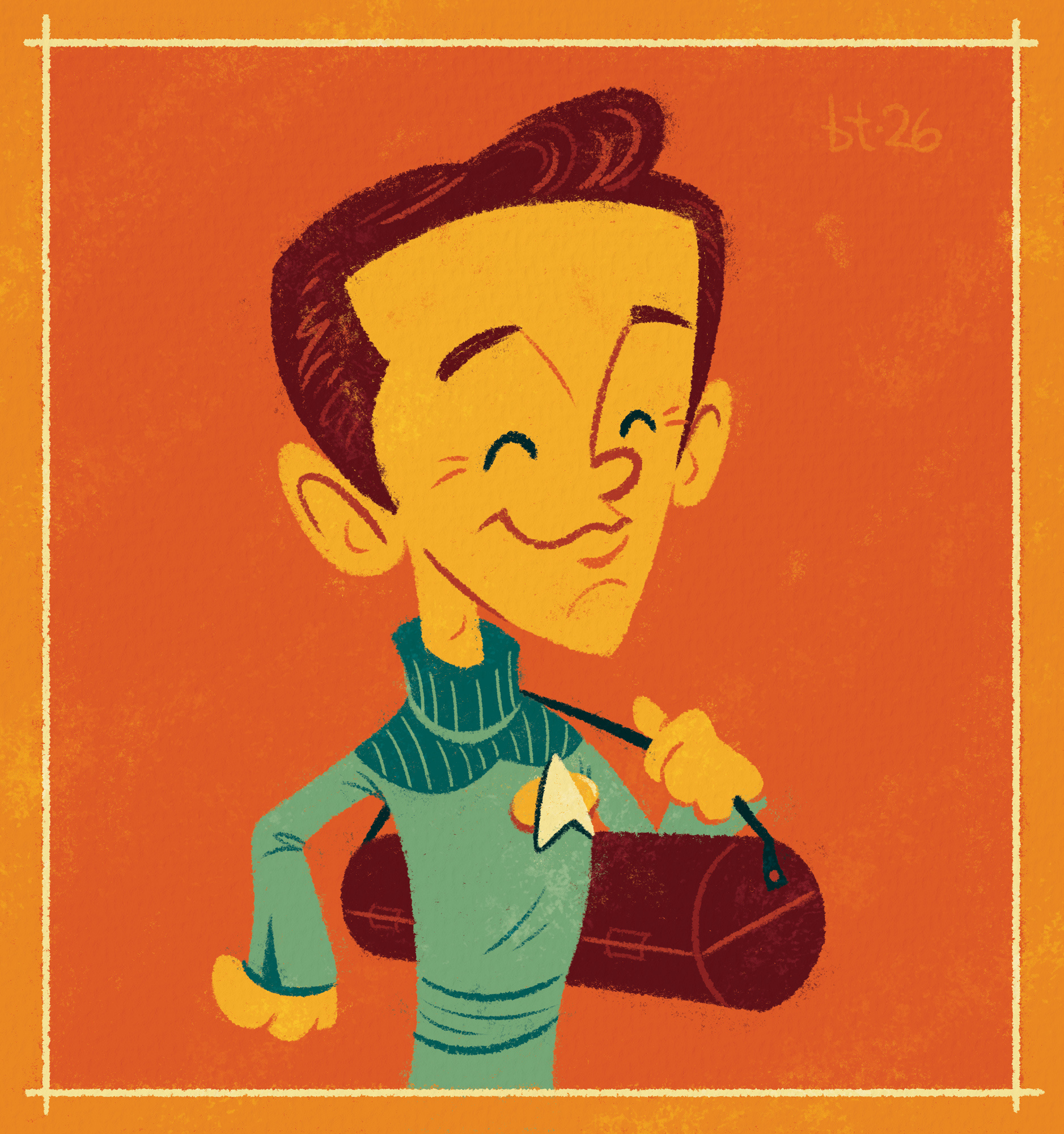 Shut up, Wesley! character design crusher digital illustration ensign crusher enterprise illustration mid century retro shut up wesley star trek star trek the next generation star trek tng starfleet vintage wesley wesley crusher wil wheaton