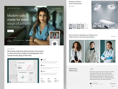 Serenis - Health Care Website analytics clean health health care health track hospital landing page medical mental mental care mental health psychology saas teams ui web web design website wellness