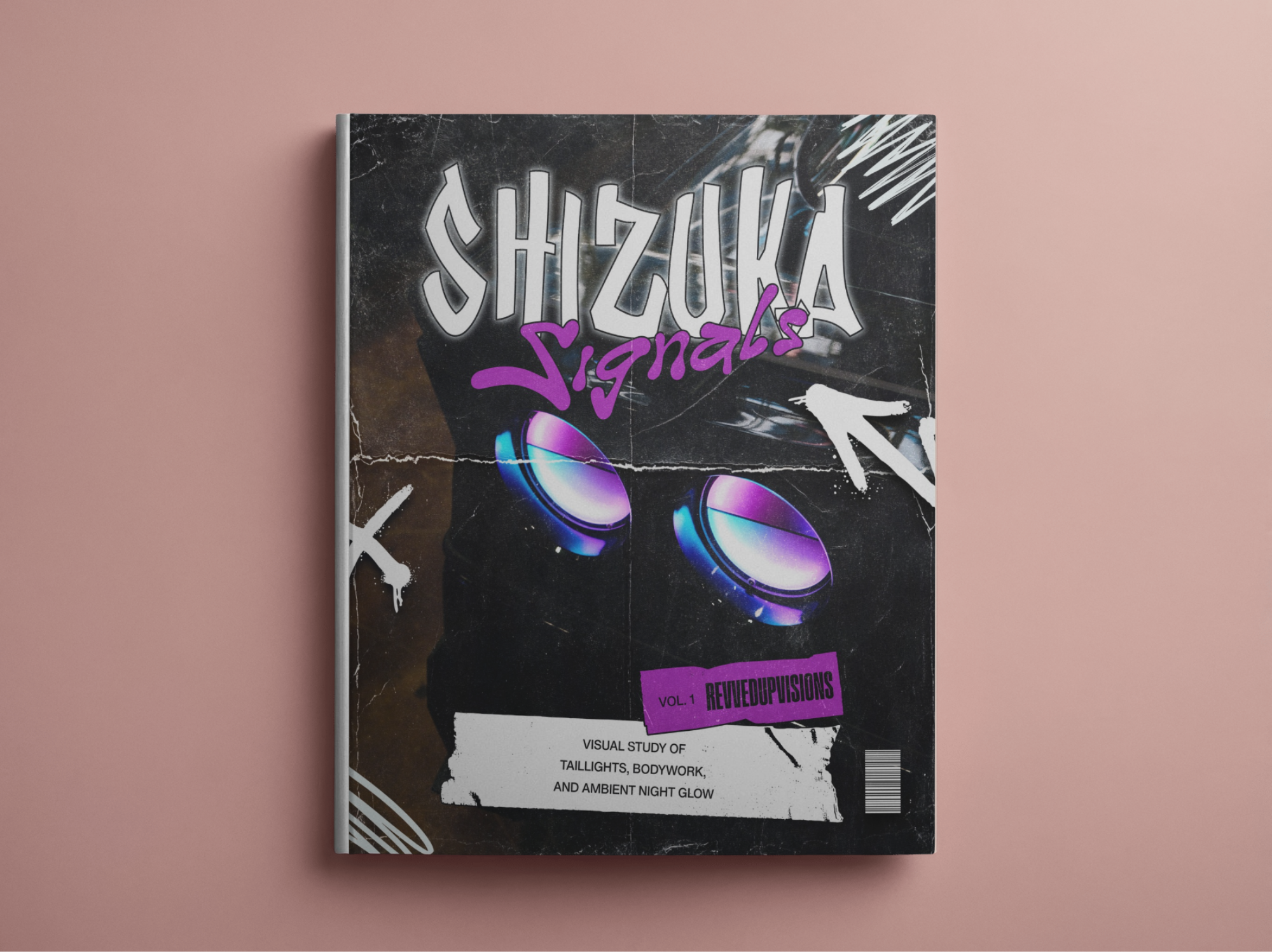 Shizuka Signals | JDM Magazine Cover Concept graphic design